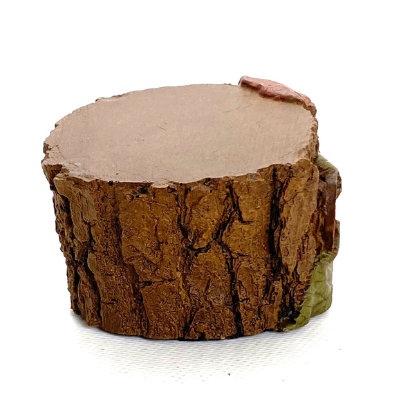 Vintage Thomas F Clark Gnome Riser 3 Tree Stump 1985 #83 Carin Studio - Picture 2 of 2